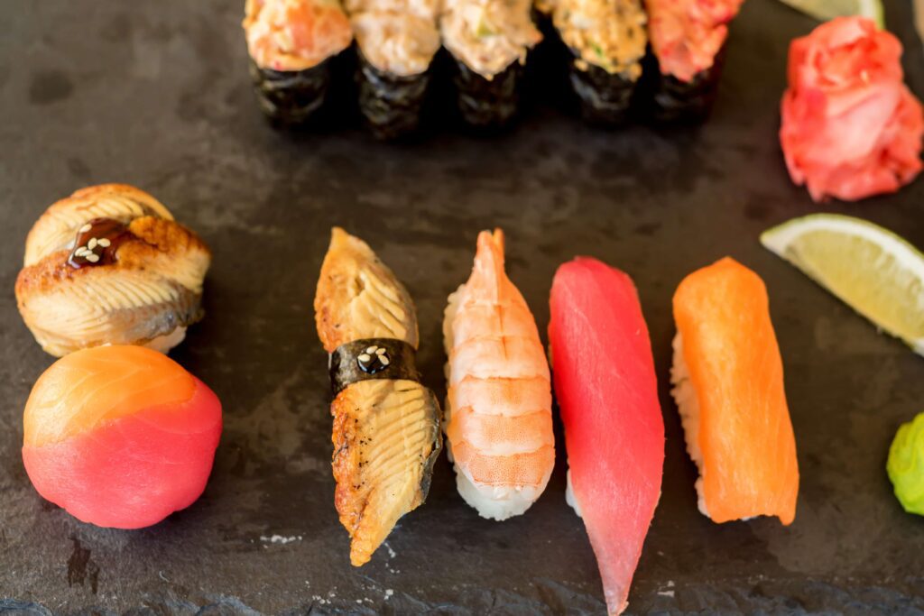 fresh made nigiri
