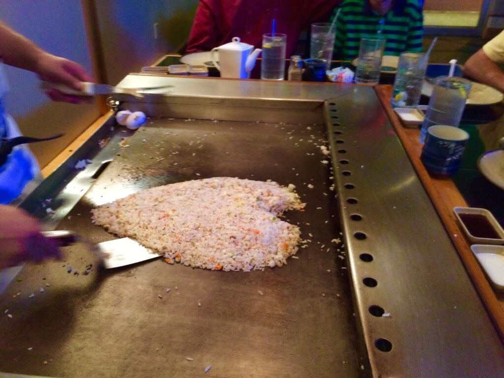 Fried Rice Heart, a classic of teppanyaki chefs