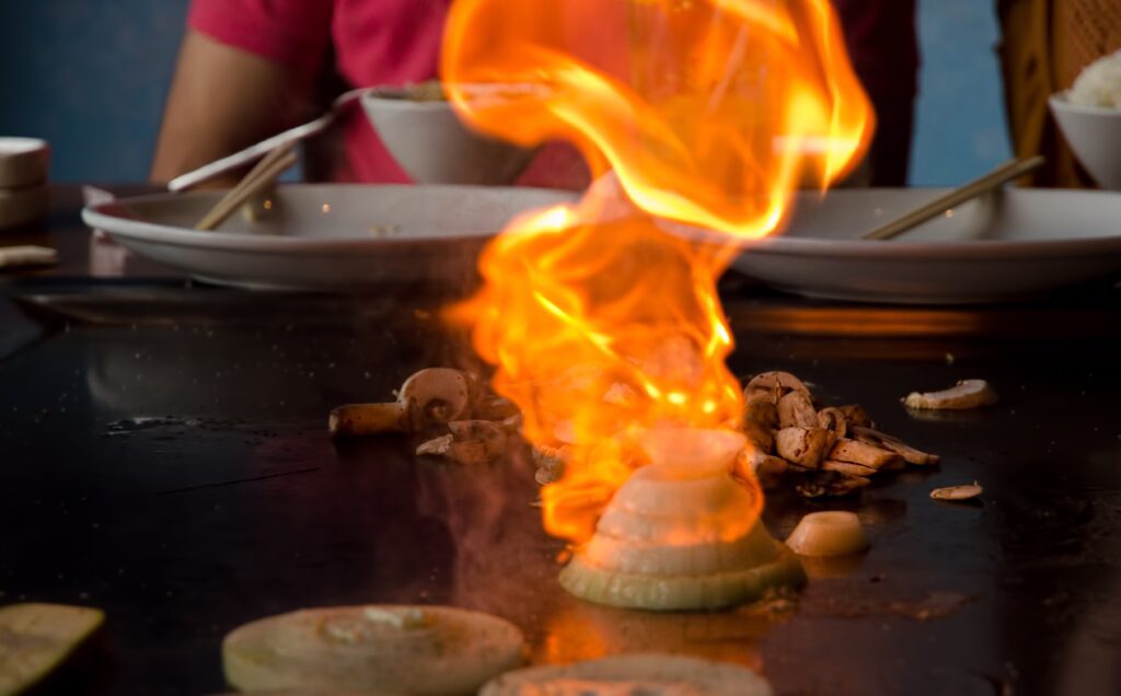 Onion Volcano, a staple of teppanyaki cooking performance