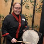 Kobe employee folding drum