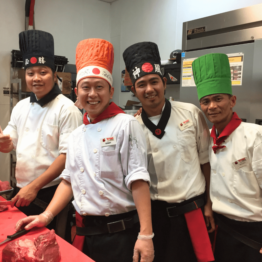 Team Kobe teppanyaki chefs