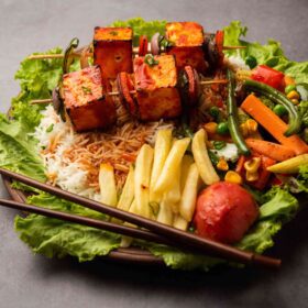 Vegetarian japanese food bowl