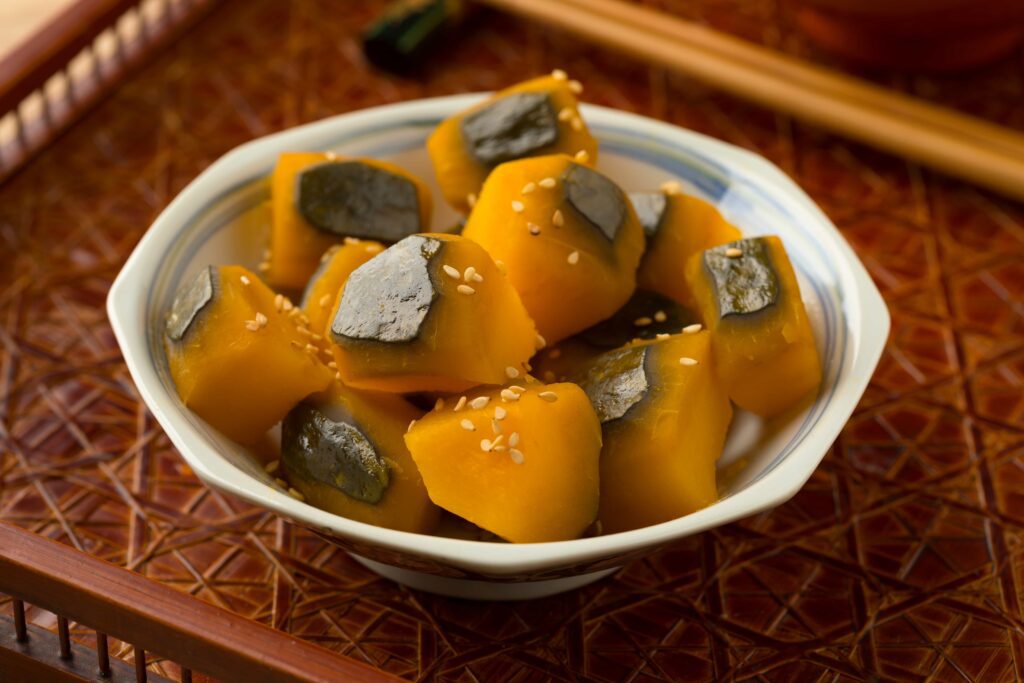 Pumpkin vegetarian japanese foods